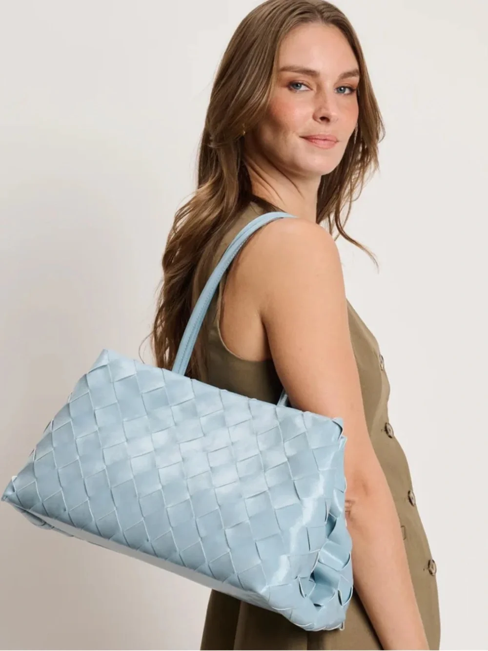 NWT Mode Luxe Elsy Satchel - Blue